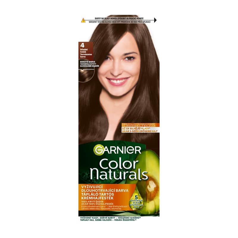 Garnier Color Naturals Permanent Hair Dye 4 Natural Brown