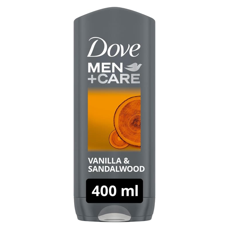 Dove Men+Care Vanilla & Sandalwood Shower Gel