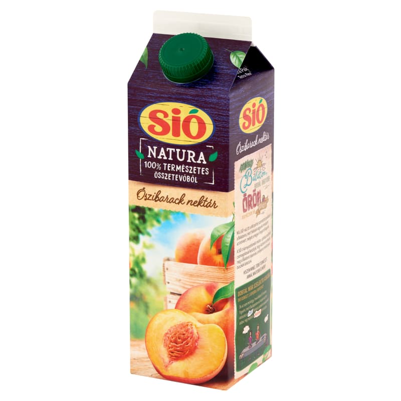 Sió Natura fibrous peach nectar
