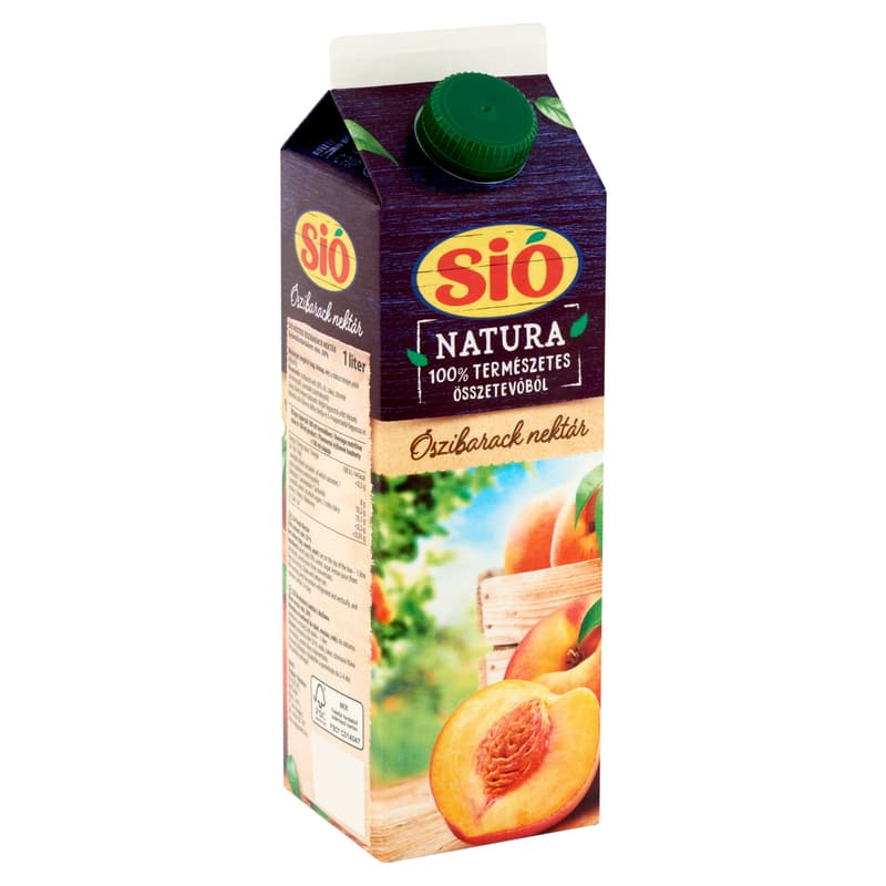 Sió Natura fibrous peach nectar
