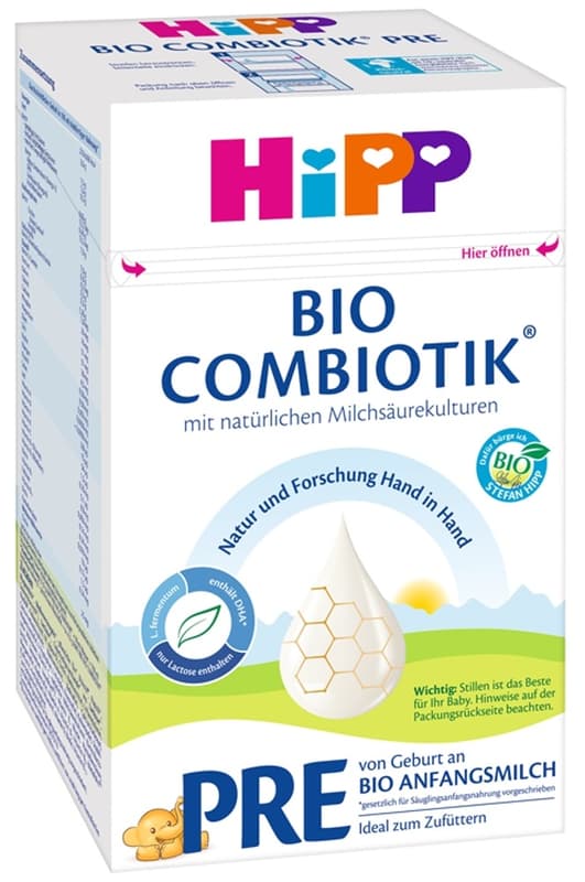 HiPP Pre Bio Combiotik tejalapú anyatej-helyettesítő tápszer, újszülött kortól