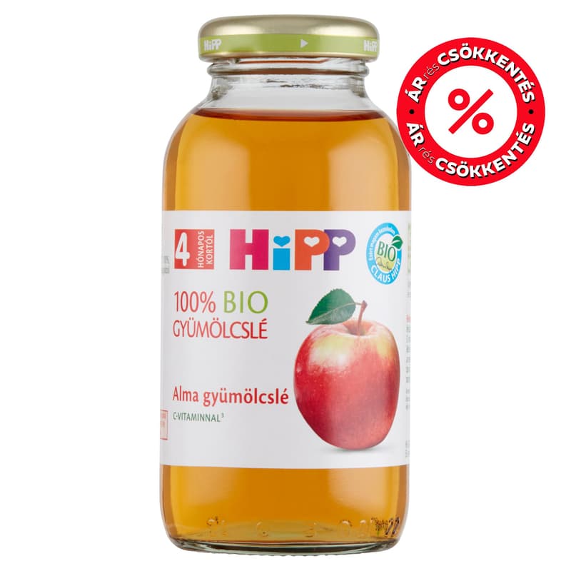 Apple juice, from 4 months