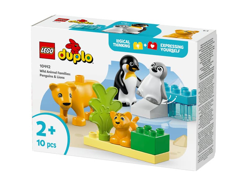 LEGO DUPLO Town 10442 Állatcsaládok a vadvilágban: pingvinek és oroszlánok