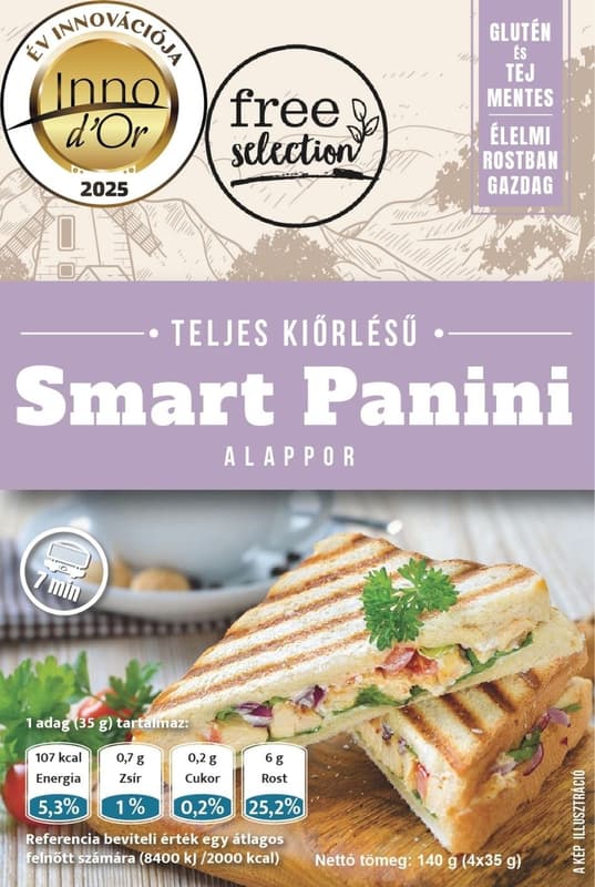 Free Selection Smart Panini Whole Grain Sandwich Powder