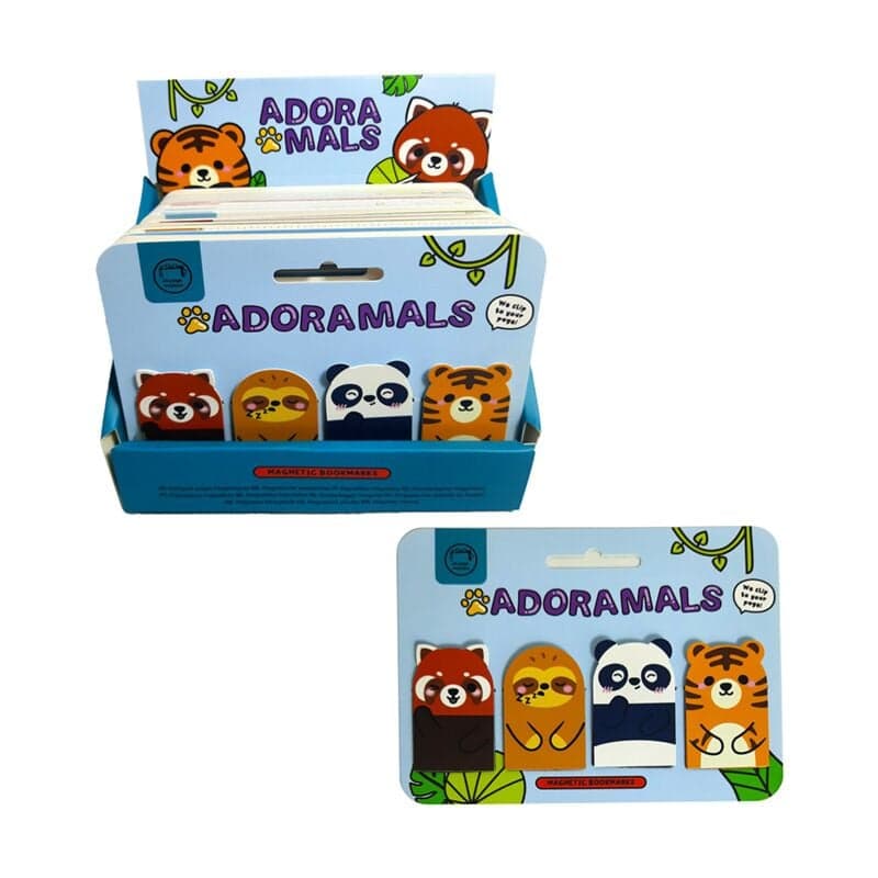 Magnetic Bookmark Set - Wild Animals - Sweet Animals 4 pcs
