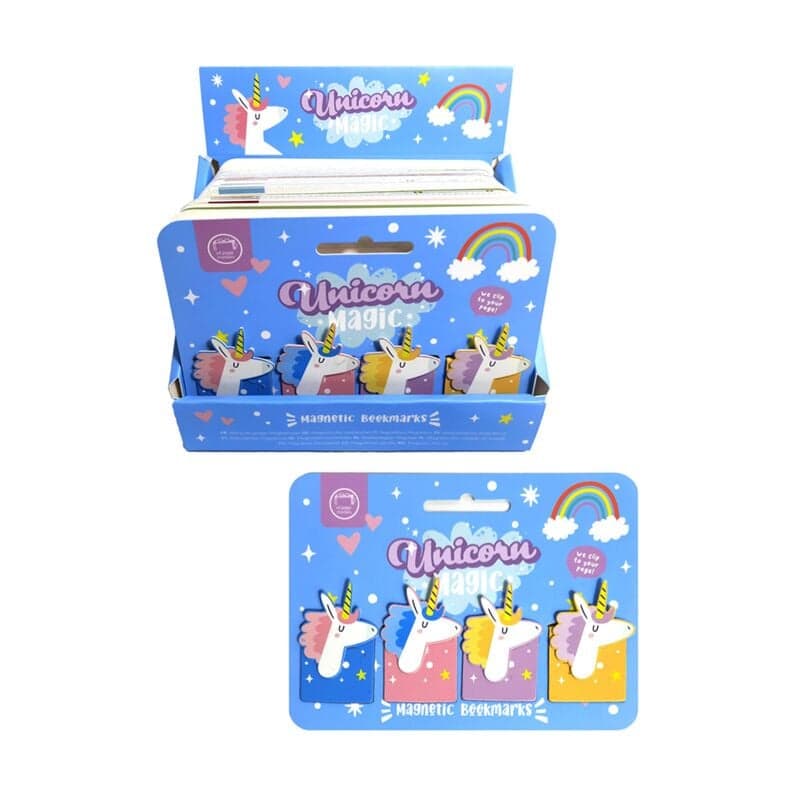 Magnetic Bookmark Set - Unicorn 4 pcs