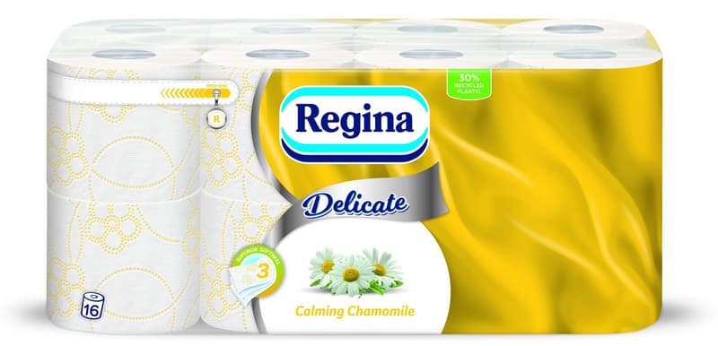 Regina Delicate Calming Chamomile 16 rolls toilet tissue