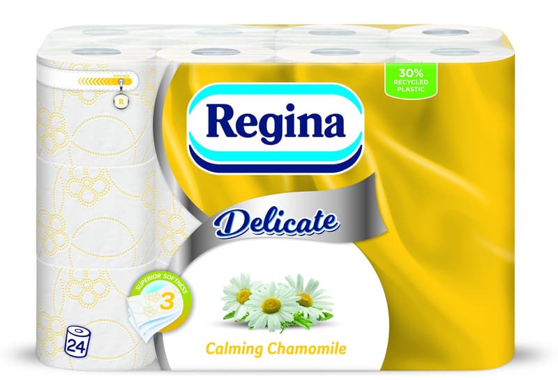 Regina Delicate Calming Chamomile 24 rolls toilet tissue
