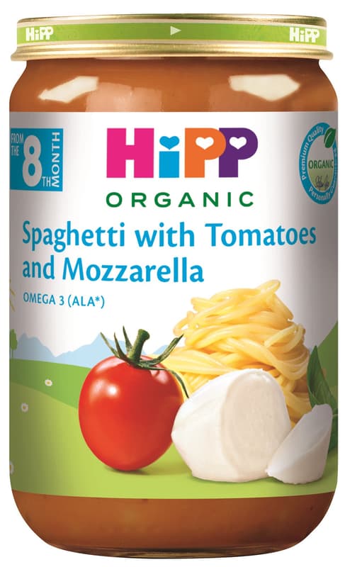 Spaghetti with Tomatoes and Mozzarella, from 8 months