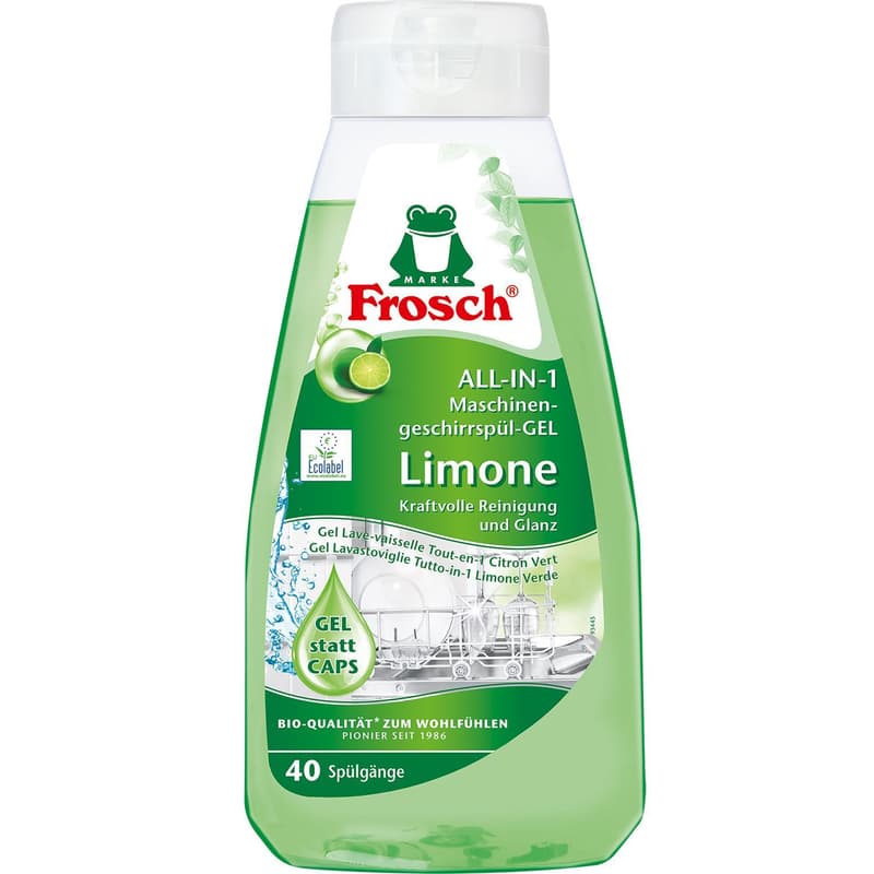 Frosch All-in-1 gépi mosogatógél - Zöldcitrom 650ml