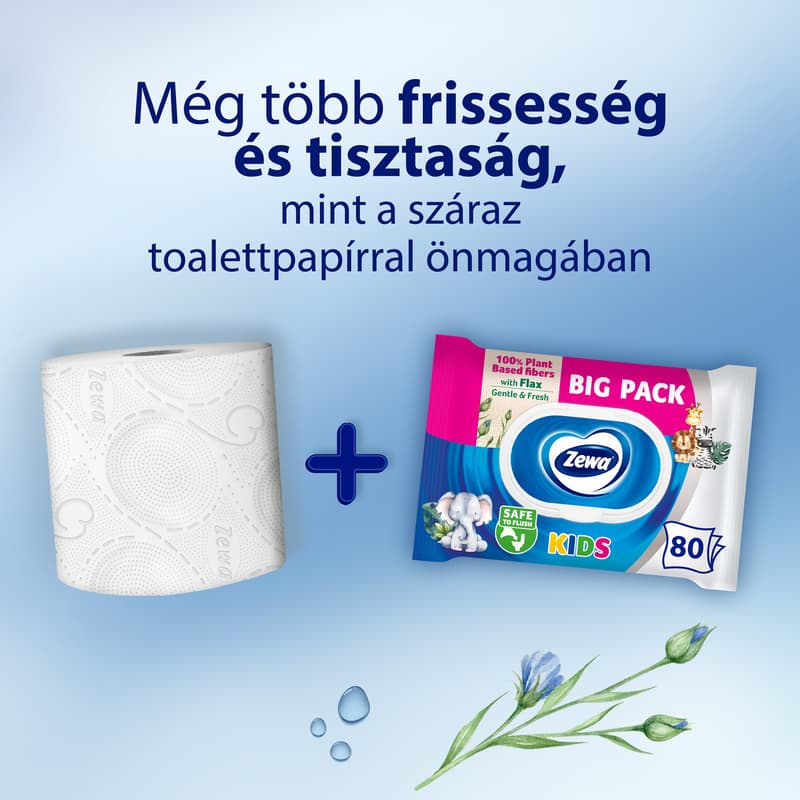 Zewa Kids Bigpack nedves toalettpapír