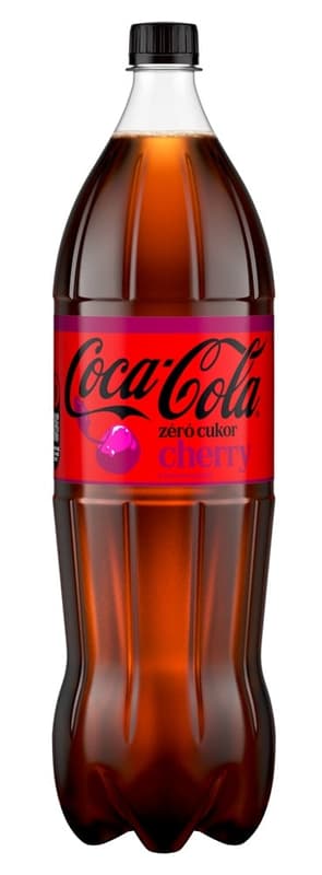 Coca-Cola Zero Cherry cola-flavored energy-free carbonated soft drink with cherry flavor