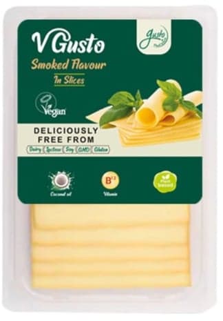 Gusto Vegan Smoked Gouda Flavour Sliced Cheese Alternative