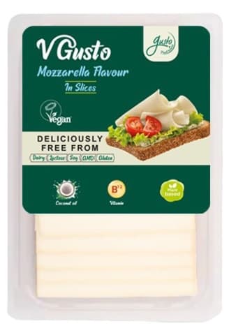 Gusto Vegan Mozzarella Flavour Sliced Cheese Alternative