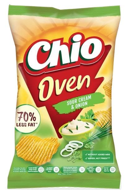 Chio Oven Kemencében sütött hagymás-tejfölös ízű burgonyachips
