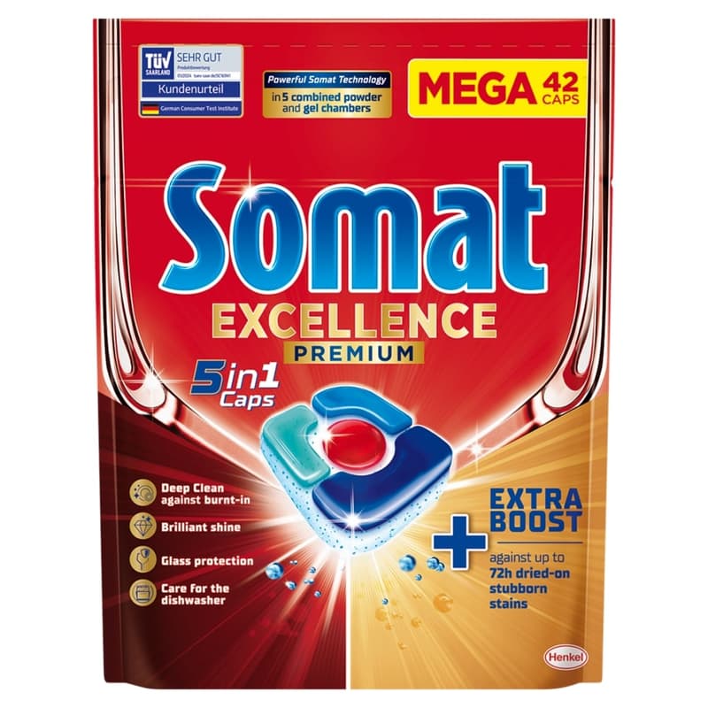 Somat 5in1 dishwasher capsules 42 pcs