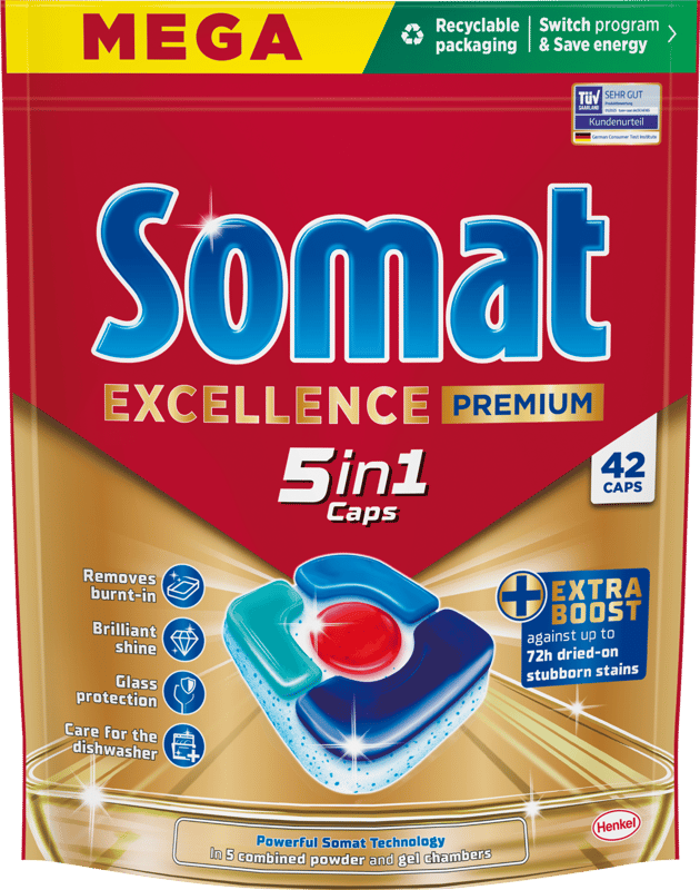 Somat 5in1 mosogatógép kapszula 42 db