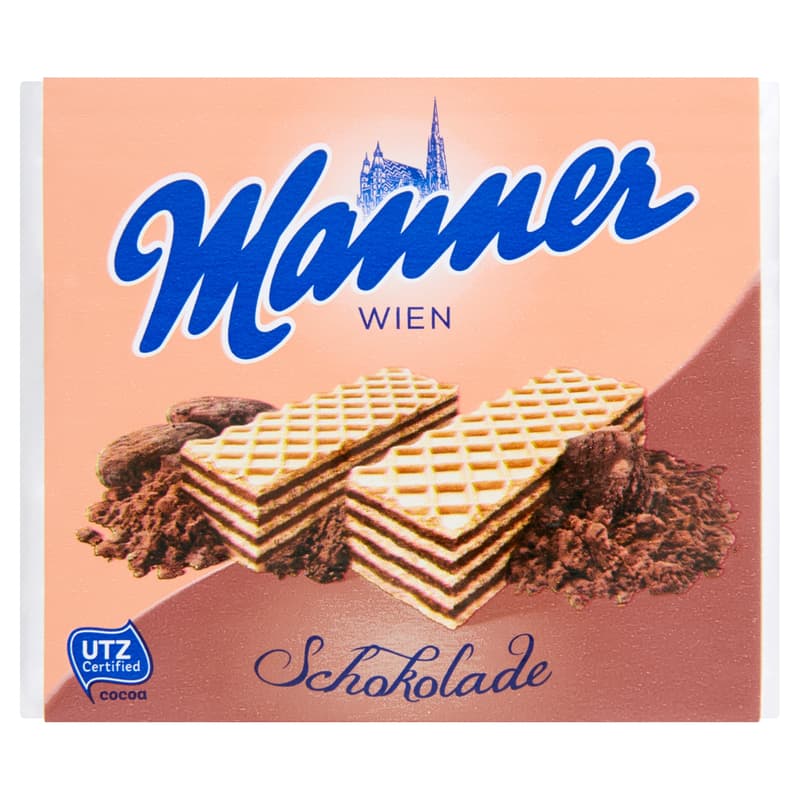Waffle slices filled with continental chocolate cream