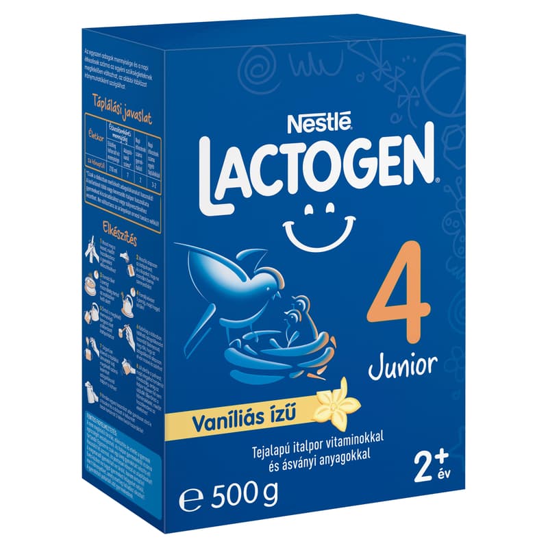 Lactogen 4 Junior Vanilla flavoured milk-based drink powder with vitamins and minerals from 24 months 500 g