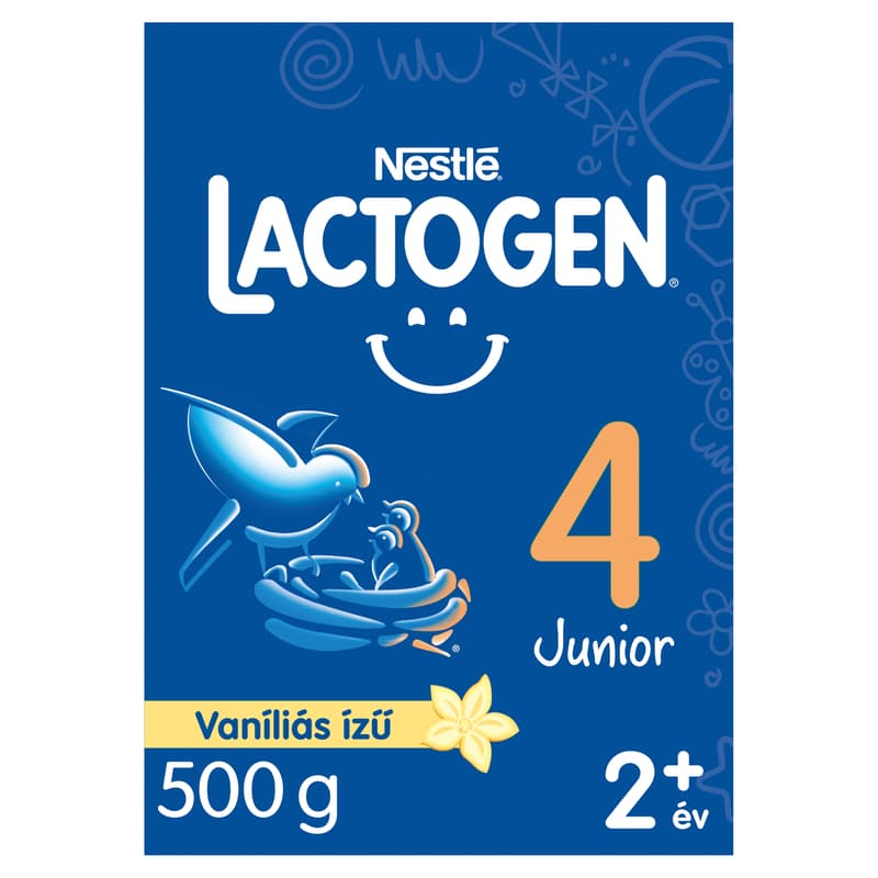 Lactogen 4 Junior Vanilla flavoured milk-based drink powder with vitamins and minerals from 24 months 500 g