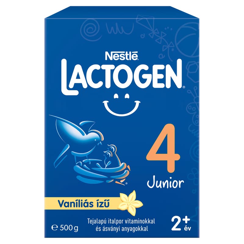 Lactogen 4 Junior Vanilla flavoured milk-based drink powder with vitamins and minerals from 24 months 500 g