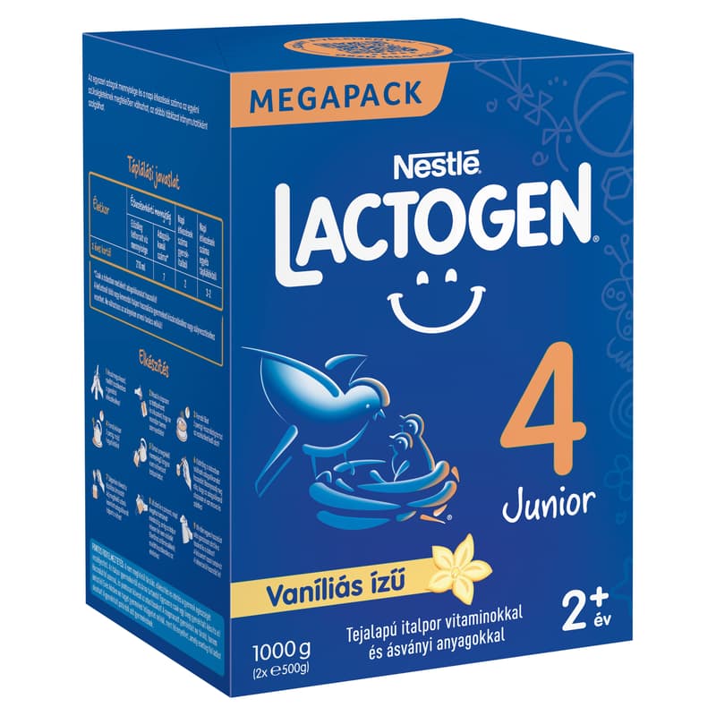 Lactogen 4 Junior Vanilla flavoured milk-based drink powder with vitamins and minerals from 24 months 1000 g