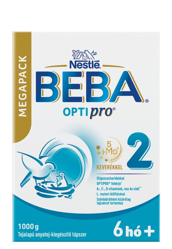 Beba Optipro 2 milk-based follow-on formula from 6 months 2 x 500 g