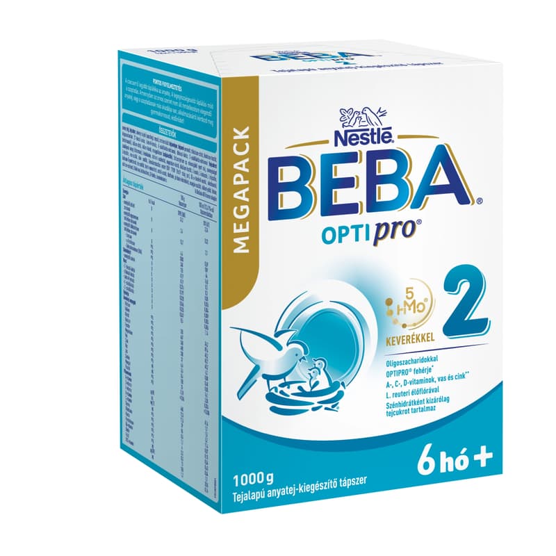 Beba Optipro 2 milk-based follow-on formula from 6 months 2 x 500 g