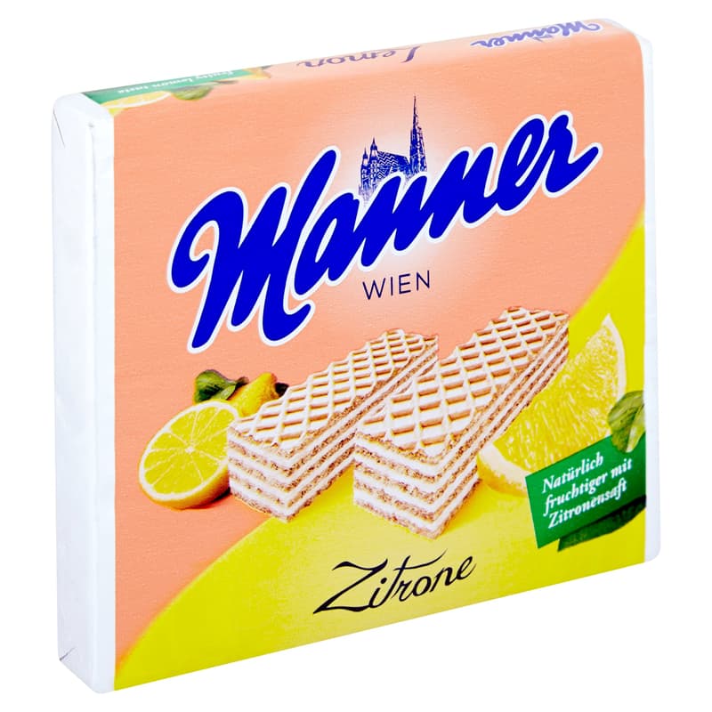 Waffle slices filled with continental lemon flavored cream