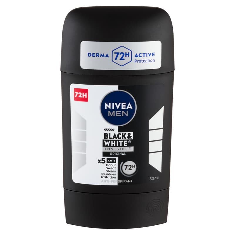 NIVEA MEN Deo stift Black & White Invisible Original 50 ml