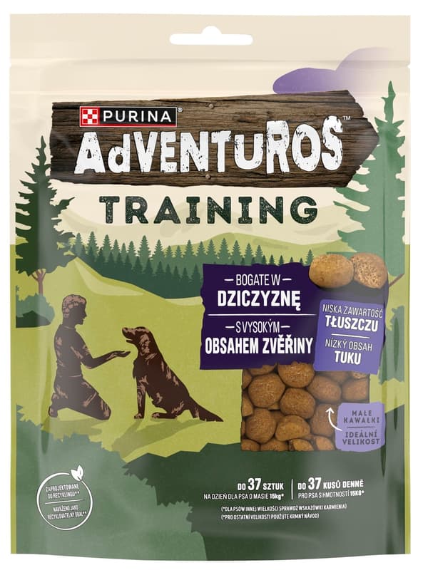 PURINA® AdVENTuROS™ Training Rich in Salmon Complementary Pet Food for dogs 115g