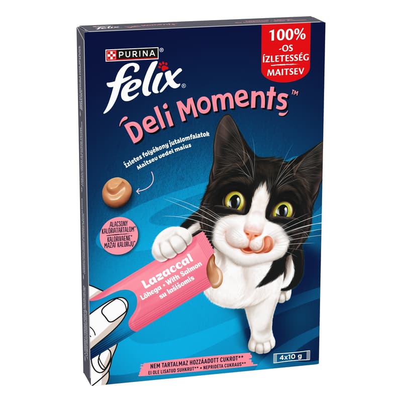 Felix Deli Moments Salmon cat snack 4x10g