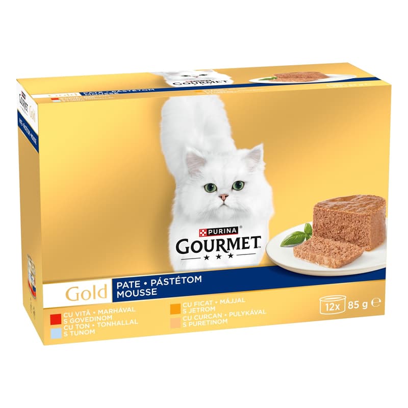Gourmet Gold Pate Recipes Wet Cat Food 12 x 85 g
