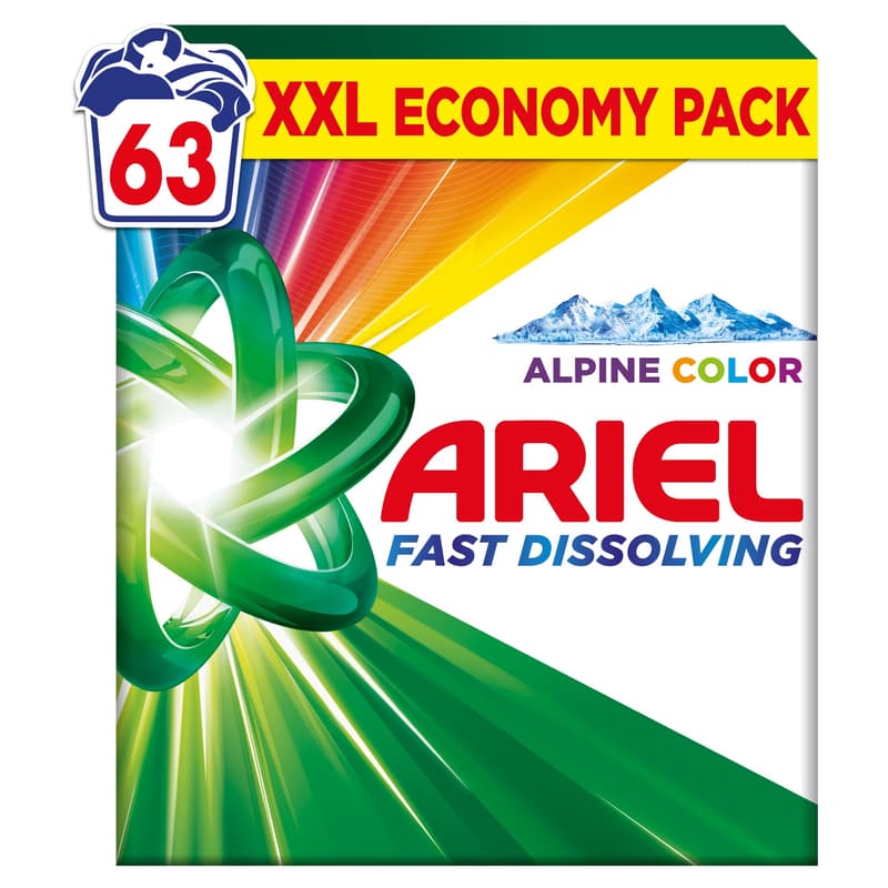 Ariel Powder Color 63 Washes 3.465KG