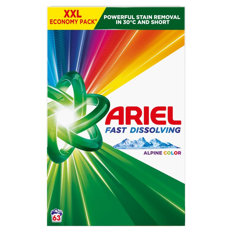 Ariel Powder Color 63 Washes 3.465KG