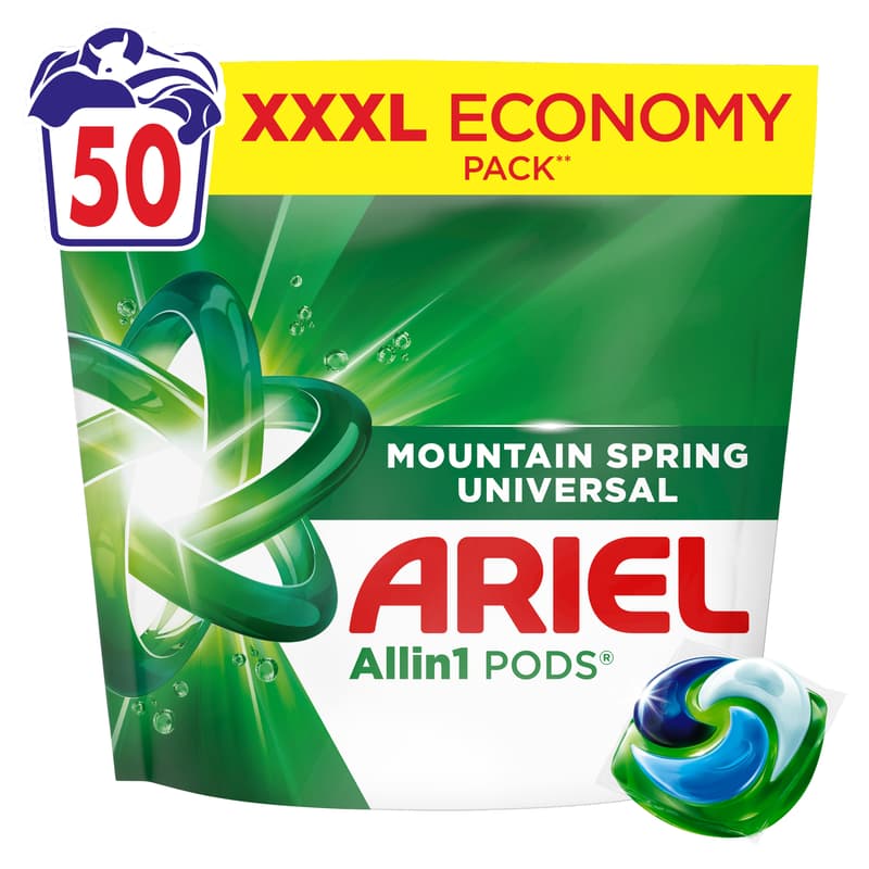 Ariel Liquid Tabs Mountain Spring 50CT