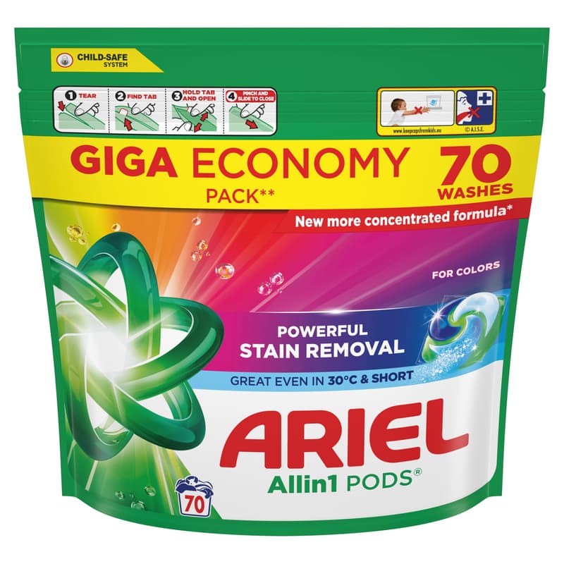 Ariel Liquid Tabs Color Fresh 70CT