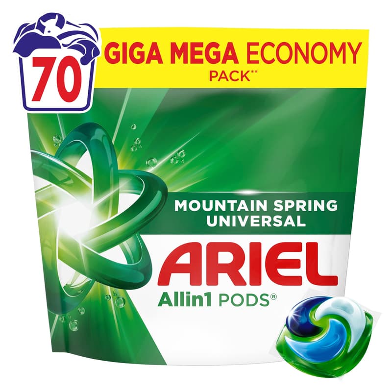 Ariel Liquid Tabs Mountain Spring 70CT