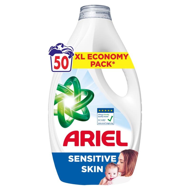 Ariel Liq Det Sens Skin 50 Washes 2.25L