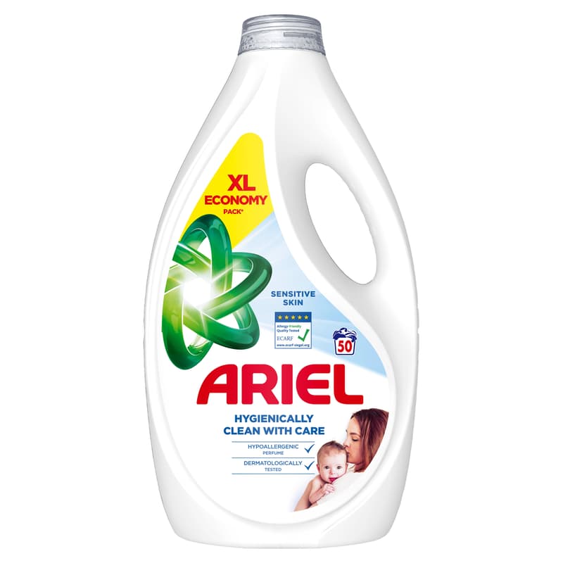 Ariel Liq Det Sens Skin 50 Washes 2.25L