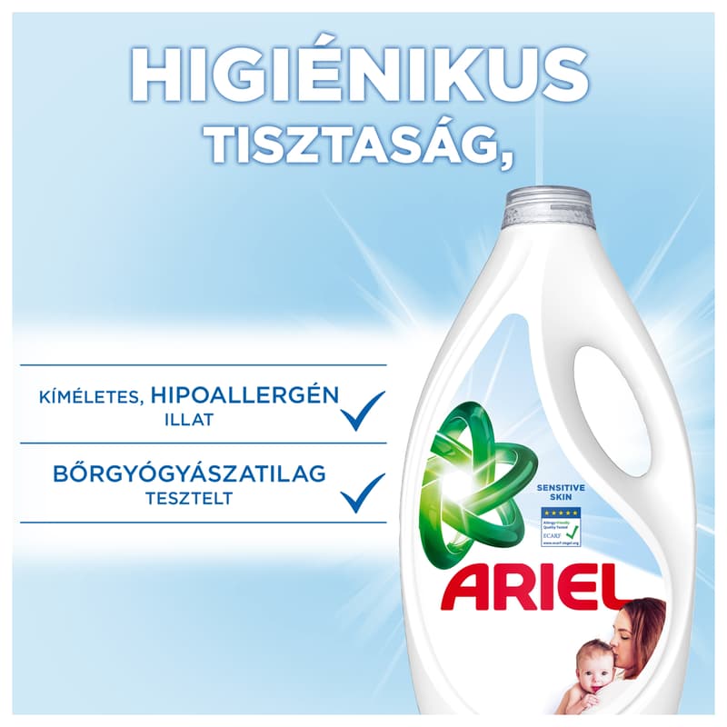 Ariel Liq Det Sens Skin 60 Washes 2.7L