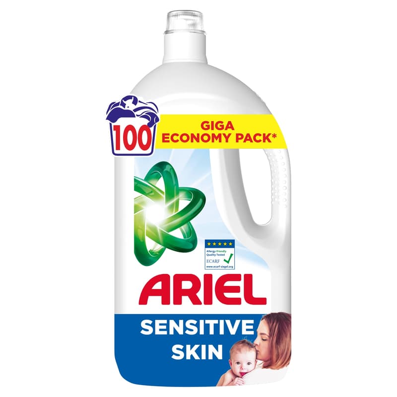 Ariel Liq Det Sens Skin 100 Washes 4.5L