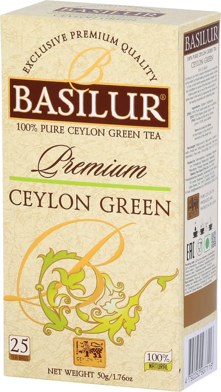 Basilur Premium Green tea 25pcs/50g