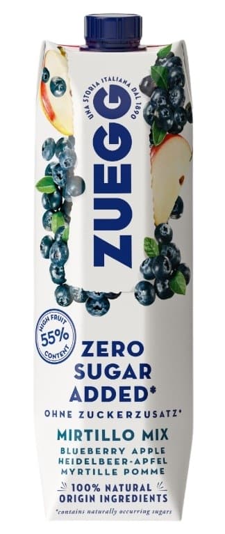 ZUEGG Zero fruit-based drink with apple and blueberry