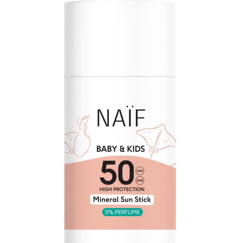 NAÏF Ásványi Napvédő Stift 0% Illatanyag SPF 50