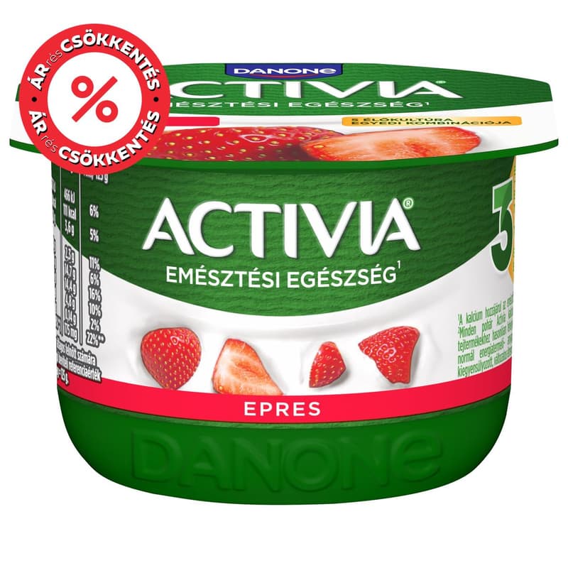 Danone Activia élőflórás epres joghurt