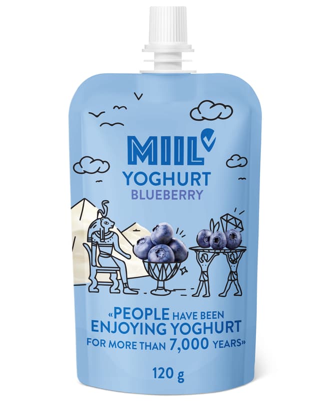 MIIL Yogurt blueberry 120g pouch