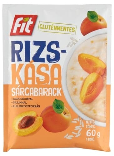 Fit Rice Porridge with Apricot Flavor