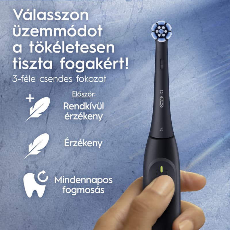 Oral-B iO2 Elektromos fogkefe, fekete