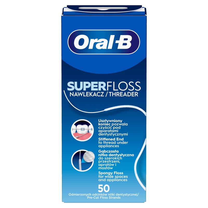 Oral-B Super Fogselyem, Előre Vágott Szál, 50 db